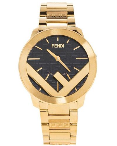 Fendi Watch With Logo - Metallic
