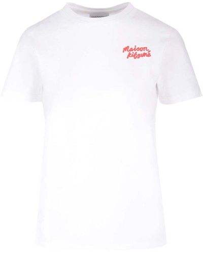 Maison Kitsuné Jersey T-shirt - White