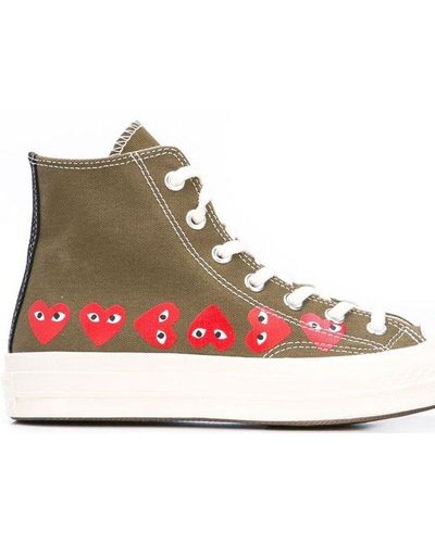 COMME DES GARÇONS PLAY Chuck Taylor Round Toe Trainers - Pink