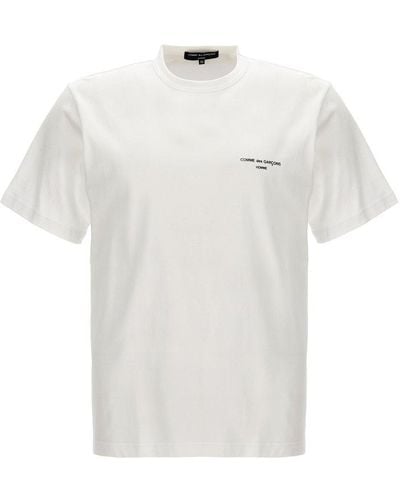 Comme des Garçons Logo Printed Crewneck T-shirt - White