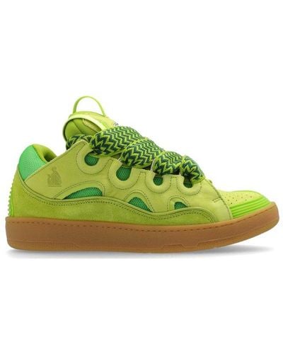 Lanvin Curb Lace-up Sneakers - Green