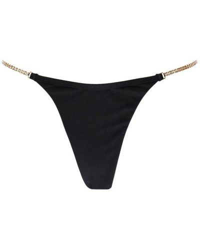 Chiara Ferragni Embellished Chain Bikini Bottom - Black