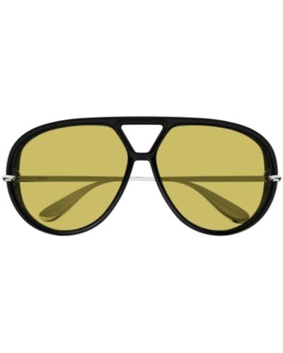 Bottega Veneta Aviator Frame Sunglasses - Brown