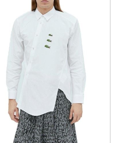 Comme des Garçons X Lacoste Buttoned Shirt - White