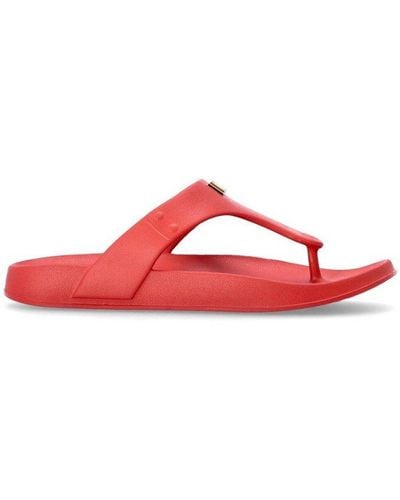Michael Kors Michael Linsey Thong Slippers - Red