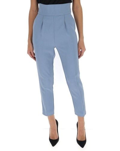 Pinko High-waisted Trousers - Blue