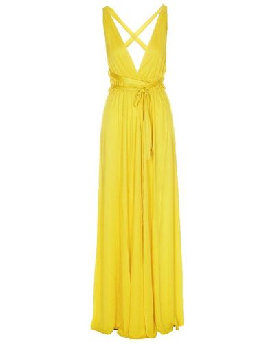 P.A.R.O.S.H. Parosh Dresses - Yellow