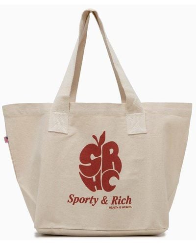 Sporty & Rich Sporty And Rich Apple Shopper Bag - Natural