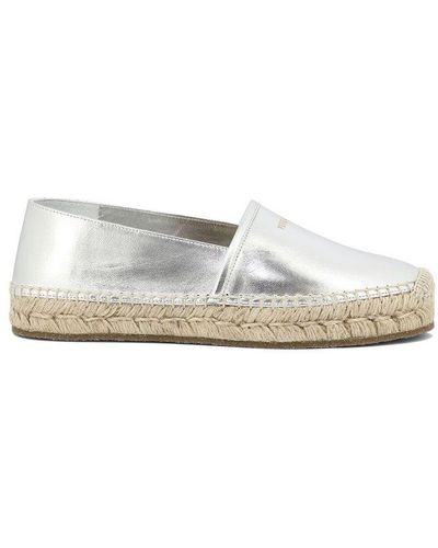 Ferragamo Alma Logo Printed Espadrilles - White