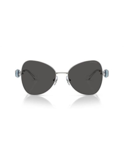 Swarovski Butterfly Frame Sunglasses - Gray