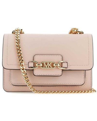 MICHAEL Michael Kors Heather Extra-small Leather Crossbody Bag - Pink
