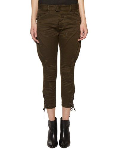 DSquared² Distressed Cargo Trousers - Green