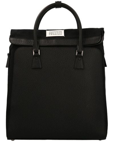 Maison Margiela 5ac Large Top Handle Bag - Black