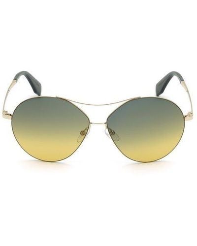 adidas Originals Round Frame Sunglasses - Green