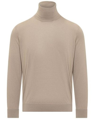 Zegna Turtleneck Sweater - Natural