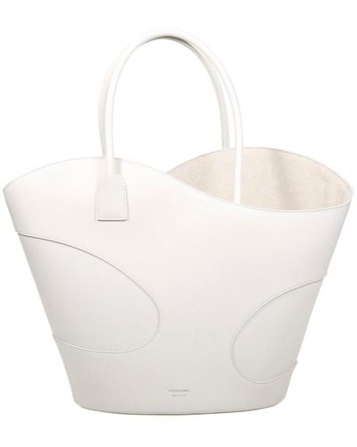Ferragamo Cut-out Detailed Tote Bag - White