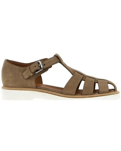 Church's Hove Ankle Strap Sandals - Brown