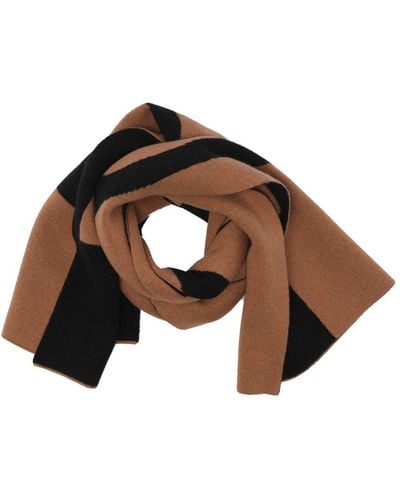 Pinko Two-toned Knitted Scarf - Brown