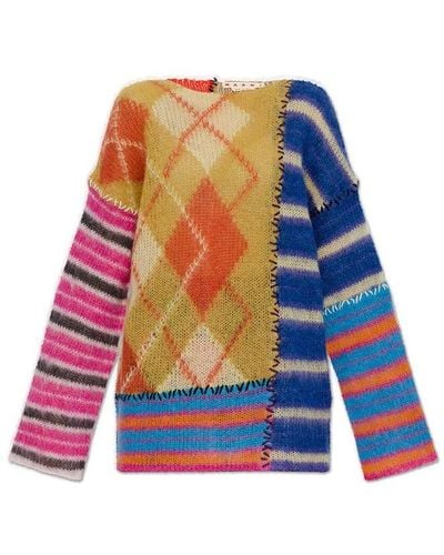 Marni Sweater With Stitching - Multicolor
