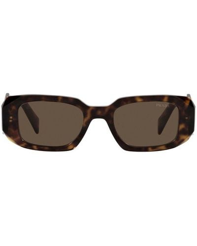Prada Pr 17ws Rectangle-frame Acetate Sunglasses - Multicolor