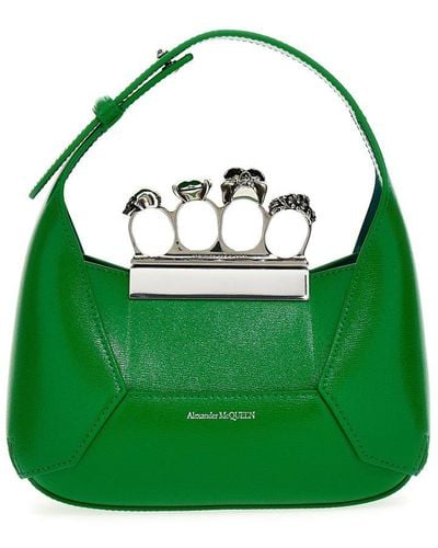 Alexander McQueen Jeweled Mini Shoulder Bag - Green