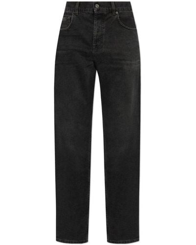 Saint Laurent Long Baggy Jeans - Black