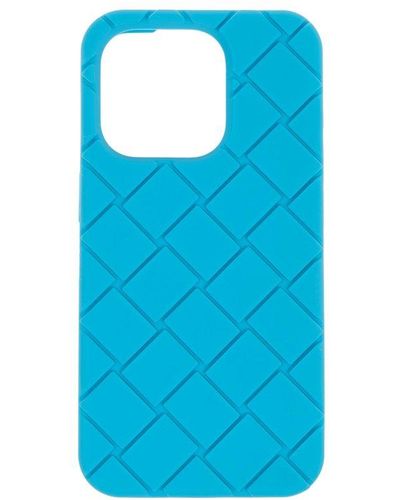Bottega Veneta Iphone 15 Pro Case, - Blue