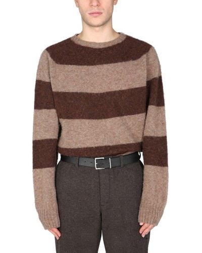 YMC Suedehead Striped Crewneck Sweater - Multicolor