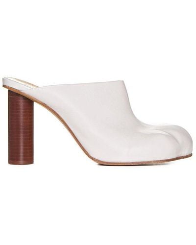 JW Anderson High Heel Paw Mules - White