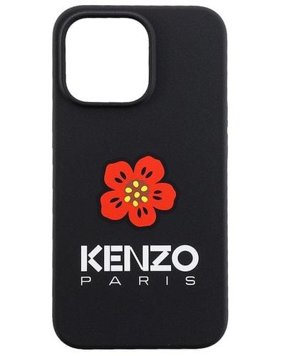 KENZO Logo Printed Iphone 13 Pro Case - Black