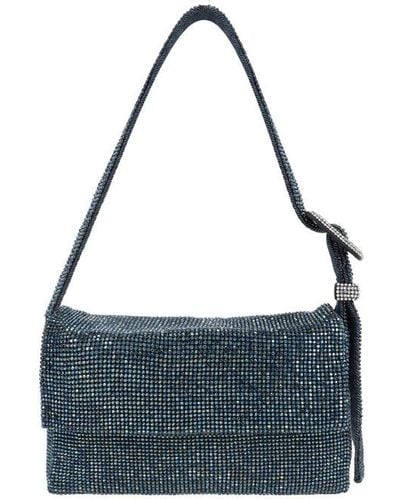 Benedetta Bruzziches Benedetta Bruzziche Embellished Buckle-detailed Shoulder Bag - Blue