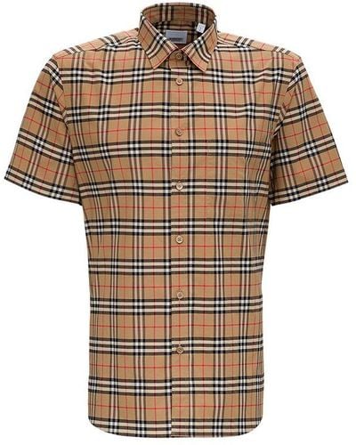 Burberry Checked Shirt - Multicolour