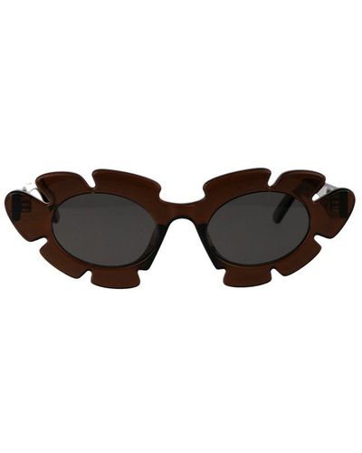 Loewe Flower Frame Sunglasses - Black