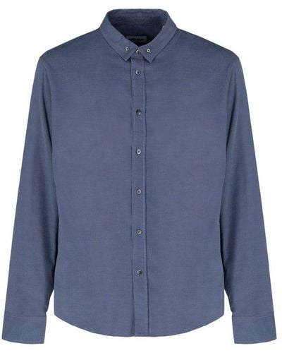 KENZO Long-sleeved Buttoned Shirt - Blue