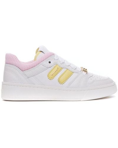 Bally Logo Plaque Lace-up Sneakers - White