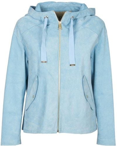 Herno Zip-up Hooded Jacket - Blue