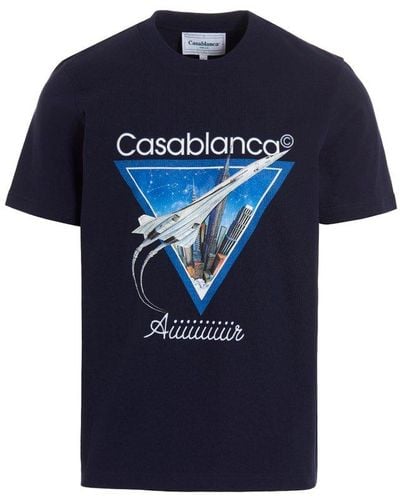 Casablancabrand Tunis Aiiiir T-shirt - Blue