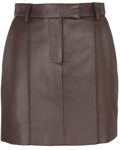 GIUSEPPE DI MORABITO High-waisted Mini Skirt - Brown