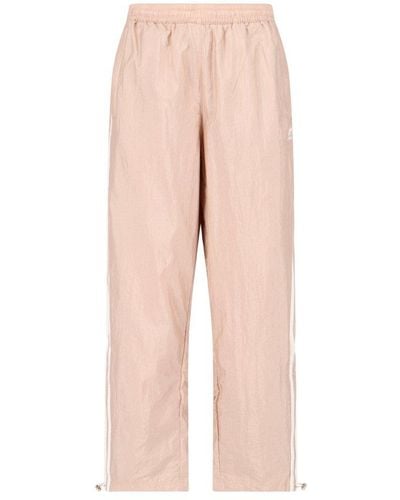 adidas Side Stripe Detailed Balloon Trousers - Natural