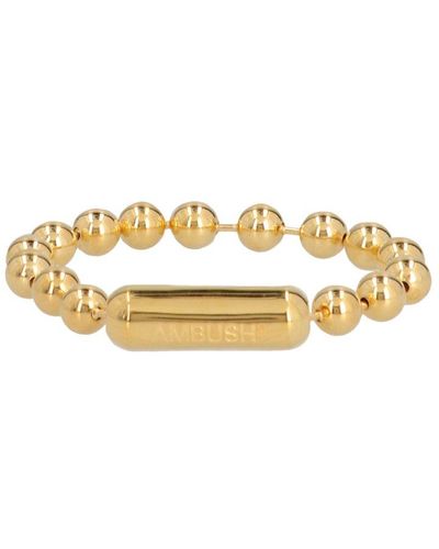 Ambush Logo Ball Chain Bracelet - Metallic