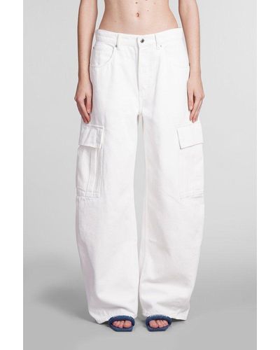 Alexander Wang Oversized Cargo Jeans - White