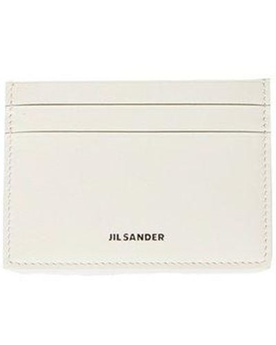 Jil Sander Logo-stamp Cardholder - White