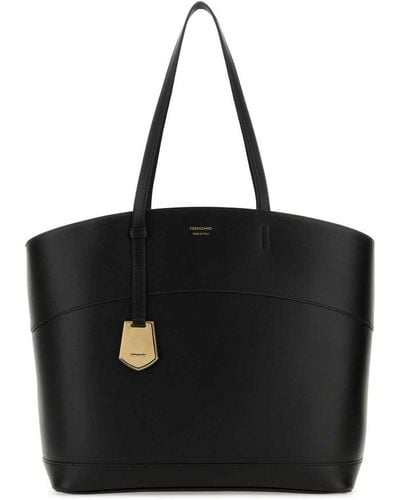 Ferragamo Charming Tote Bag (S) - Black