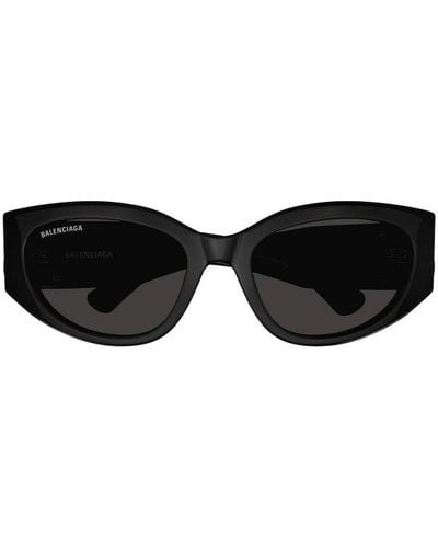 Balenciaga Round-frame Sunglasses - Black