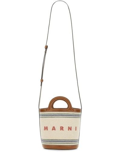Marni Tropicalia Small Bucket Bag - Natural