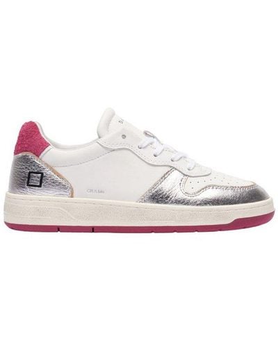 Date Court Panelled Low-top Trainers - White