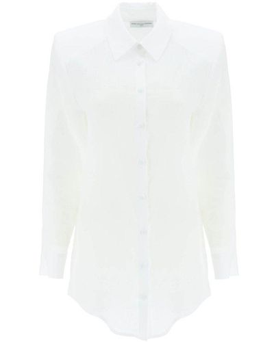 MVP WARDROBE Buttoned Shirt Dress - White
