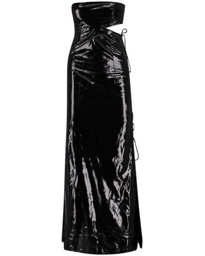 ROTATE BIRGER CHRISTENSEN Cut-out Detail Maxi Dress - Black