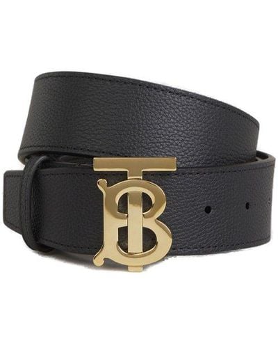 Burberry Reversible Leather Belt - Black