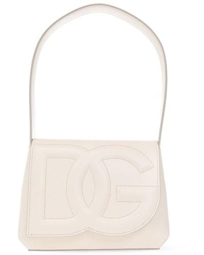 Dolce & Gabbana Shoulder Bag With Logo - White
